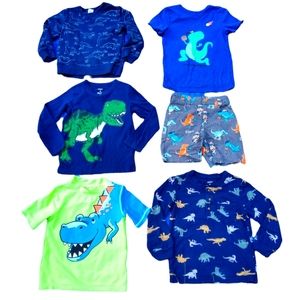 Boys 4t Dinosaur Lot of shirts, sweatshirt & shorts